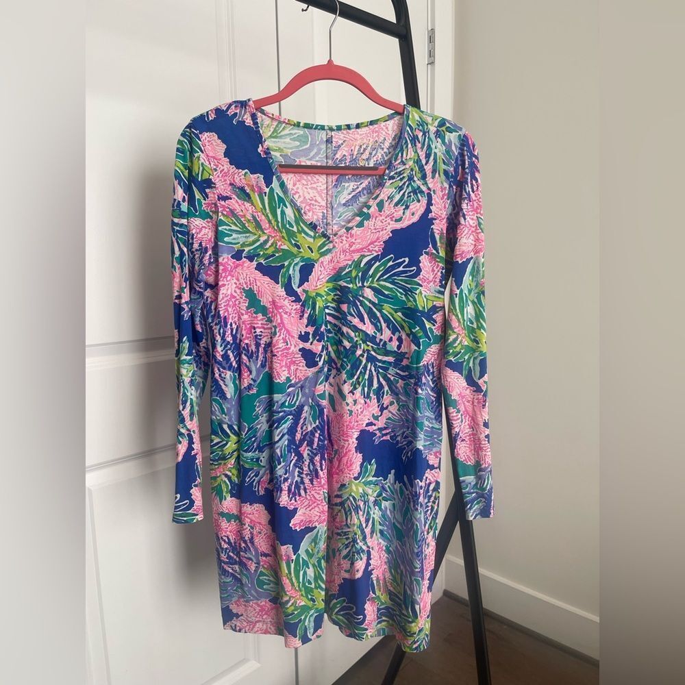 Lilly Pulitzer Long Sleeve V-Neck Coverup/Dress